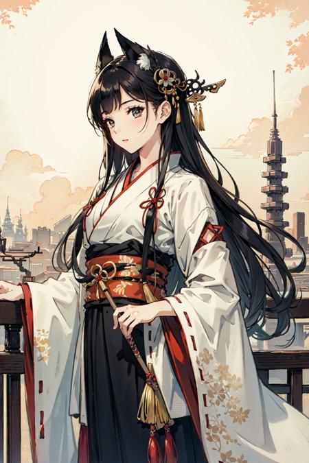 14734-1914273699-(best quality), girl,oriental detailed background, oriental cityscape, steampunk, miko.png